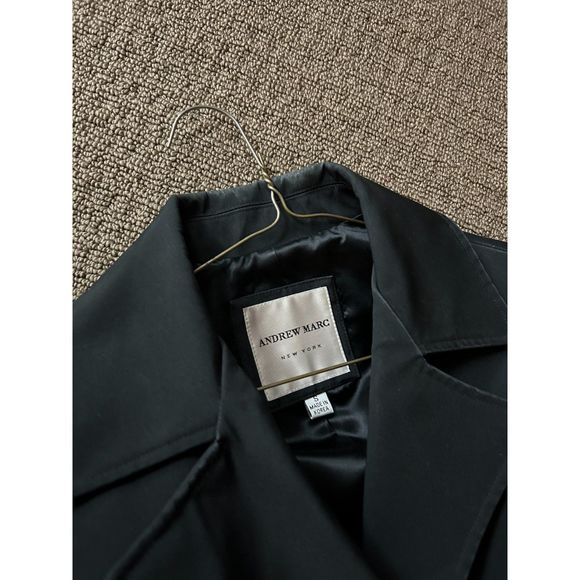 Andrew Marc Black Vintage Coat Size S - Picture 6 of 7